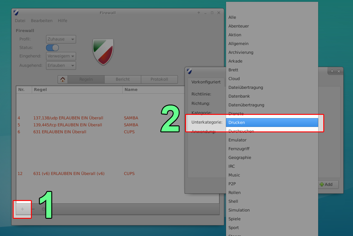 Linux Cups Drucker Brother HL1430 unter Windows 10 installieren
